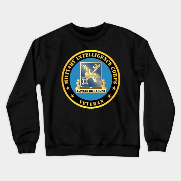 Military Intelligence Corps Veteran Crewneck Sweatshirt by twix123844